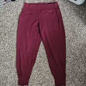 Lululemon Athletica Maroon Joggers